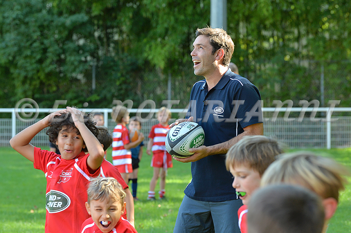 Dimitri Yachvili a l'ecole de Rugby de Clicy